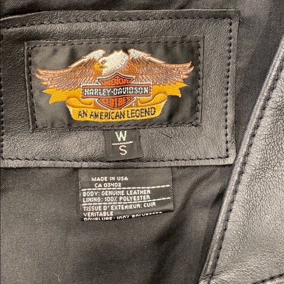 Harley-Davidson leather vest - Picture 3 of 5
